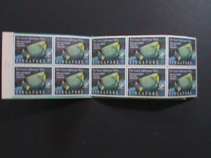 SINGAPORE -1995 SE#733-MARINE LIFE-TROPICAL FISH -BOOKLET-MNH-VERY FINE