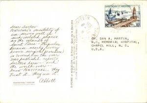 St. Pierre & Miquelon 10F Lighthouse and Fishing Fleet 1959 Saint Pierre-Miqu...