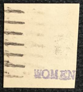 US #UX38 Used Post Card Cut Square Ben Franklin SCV $.25