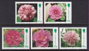 Jersey 703-707 Flowers MNH VF