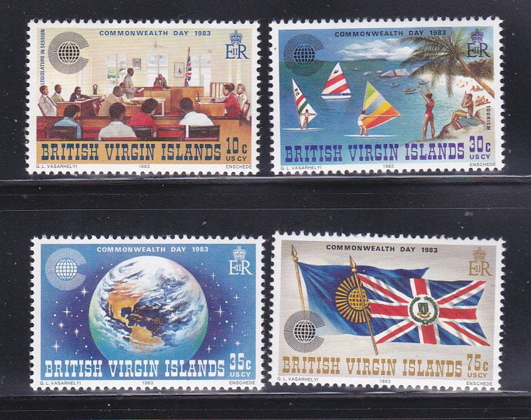 Virgin Islands 442-445 Set MNH Commonwealth Day