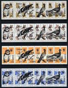 Sakha (Yakutia) Republic - WWF Birds opt set of 20 values...