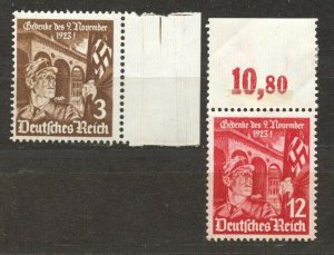 Germany 1935, Putsch, Scott # 467/8, the set., MNH , no faults