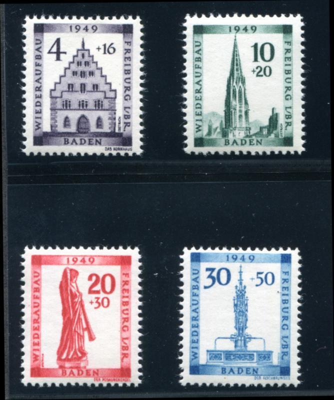 Germany- Baden 5NB5-8 MNH