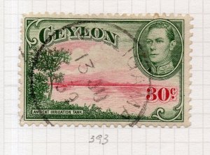 Ceylon 1938 GVI Early Issue Fine Used 30c. NW-206757