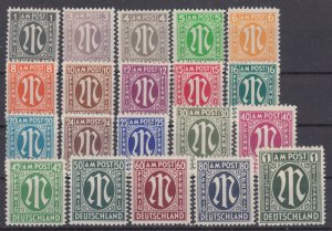 Germany 1945 Sc#3N1-20 Mi#16-35 mnh (AB1302)