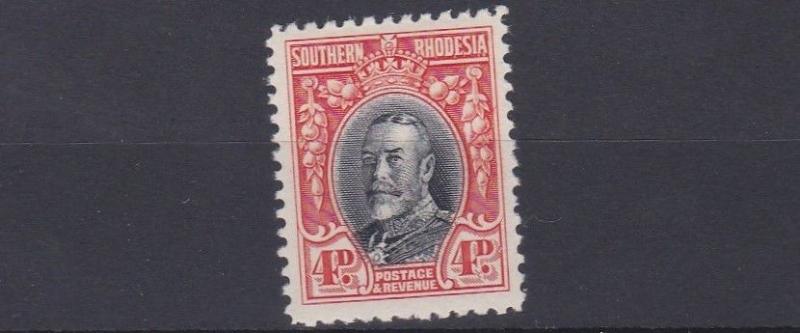 SOUTHERN RHODESIA  1931 - 37    S G 19A   4D  BLACK & VERMILLION   MH 