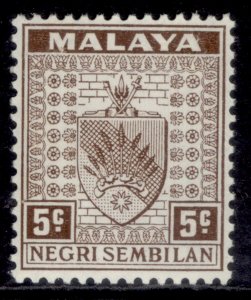 MALAYSIA - Negri Sembilan GV SG26, 5c brown, M MINT.