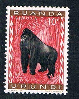 Ruanda Urundi 137 MLH Mountain Gorilla (BP20215)