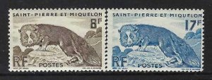 ST. PIERRE ET MIQUELON 343-44 MNH FAUNA R13-131-1