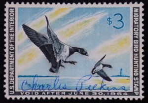 U.S. Used Stamp Scott #RW30 $3 Federal Duck Hunting, Superb. A Gem!