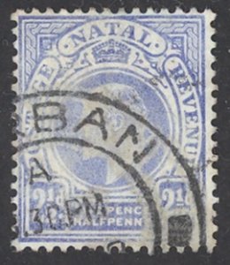 Natal Sc# 85 Used (a) 1902-1903 2½p King Edward VII