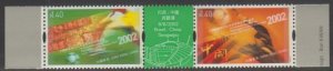 Hong Kong 2002 World Cup Football Tournament Stamps Set of 2 MNH