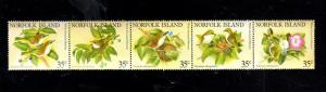 NORFOLK ISLANDS #287  1981 WHITE-BREASTED SILVEREYE    MINT  VF NH  O.G  S/5  a