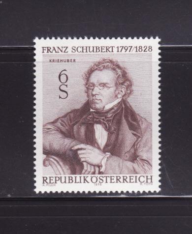 Austria 1095 Set MNH Franz Schubert, Composer (A)