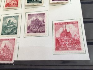 Bohemia and Moravia mounted mint stamps Ref 60754 