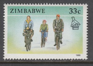 Zimbabwe 626 Bicycles MNH VF