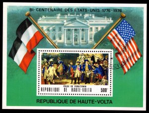 Upper Volta - Cancelled Souvenir Sheet Scott #367A (American Bicentennial)