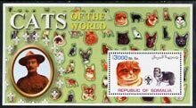 SOMALIA - 2002 - Domestic Cats #1 - Perf Souv Sheet - M N H - Private Issue