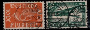 Germany Scott C1-C2 Used Airmail set of 1919