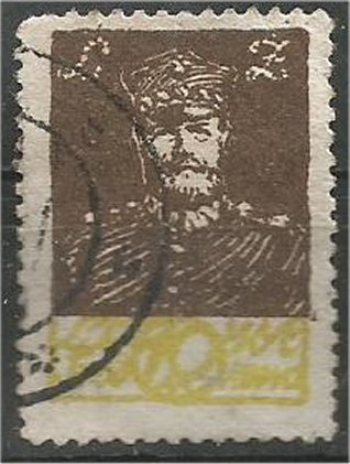 CENTRAL LITHUANIA, 1920, used 10m, Zeligowski Scott 28