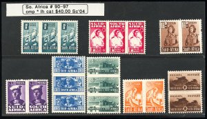 South Africa Stamps # 90-97 MLH VF Scott Value $40.00