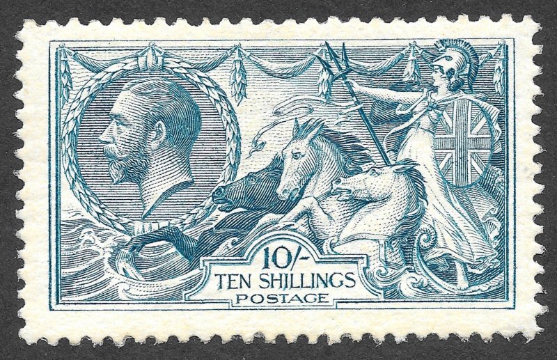 MLH 1919 10 Shillings Britannia Rules the Seas, Scott #181*, cv $525