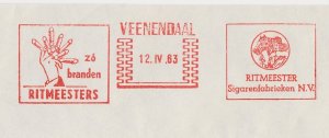 Meter cover Netherlands 1960 Cigar Factory Ritmeester - Calvary Captain - Horse 