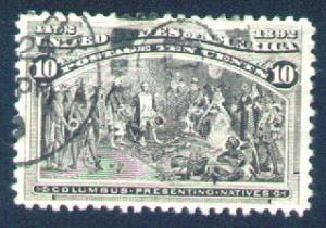 # 237 SUPERB JUMBO used, Perfectly Centered!, small thin,...