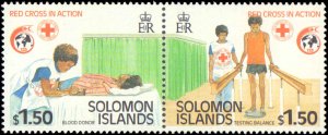 Solomon Islands #636a, 638a, Complete Set, Pairs, 1989, Medical, Never Hinged