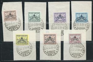 Vatican 61-7 1939 Interregnum set Used on cuts