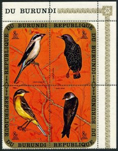 Burundi 337-342, C132-C134 ad blocks, MNH. Michel 621-644. Birds 1970.