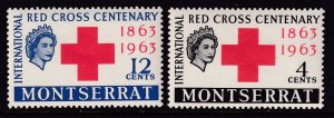 Montserrat 151-152 Red Cross MNH VF