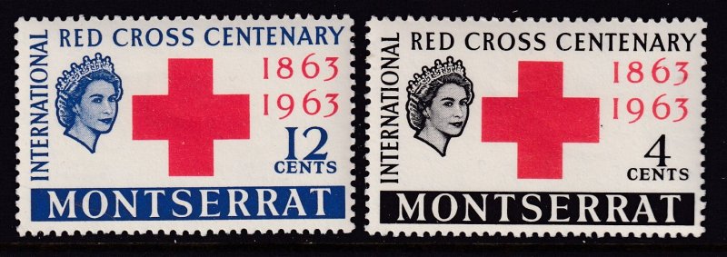 Montserrat 151-152 Red Cross MNH VF