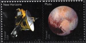 SC#5077-78 (47¢) Pluto Explored Souvenir Pair (2016) SA