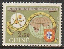 PORTUGUESE GUINEA 294, WORLD'S FAIR BRUSSELS 1958, UNUSED, VLH, OG. VF. ...