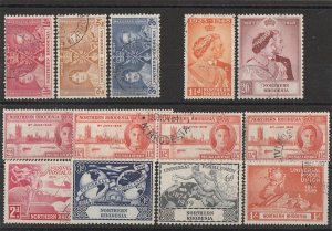 NORTHERN RHODESIA 1937-49 KGVI Omnibus all sets. 