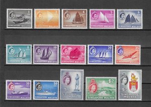 MALAYA/SINGAPORE 1959/62 SG 18/31 MNH Cat £