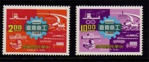 Taiwan 1977 Sc 2036-2037 Census of industry  set MNH