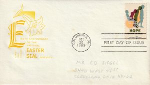 US 1385 (Me-13) 6c Hope for the Crippled on FDC Farnam Cachet ECV $7.50