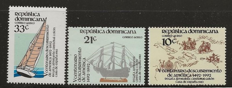 DOMINICAN REPUBLIC     SC # C388 - 90  MNH