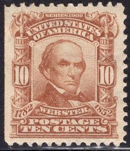 US Stamp Scott #307 Mint Hinged SCV $60. Excellent Centering.