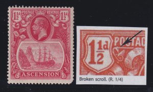 Ascension, SG 12d, MHR Broken Scroll variety