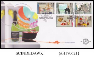 NETHERLANDS - 2009 60th ANNIVERSARY OF DUTCH CANCER SOCIETY - 5V FDC