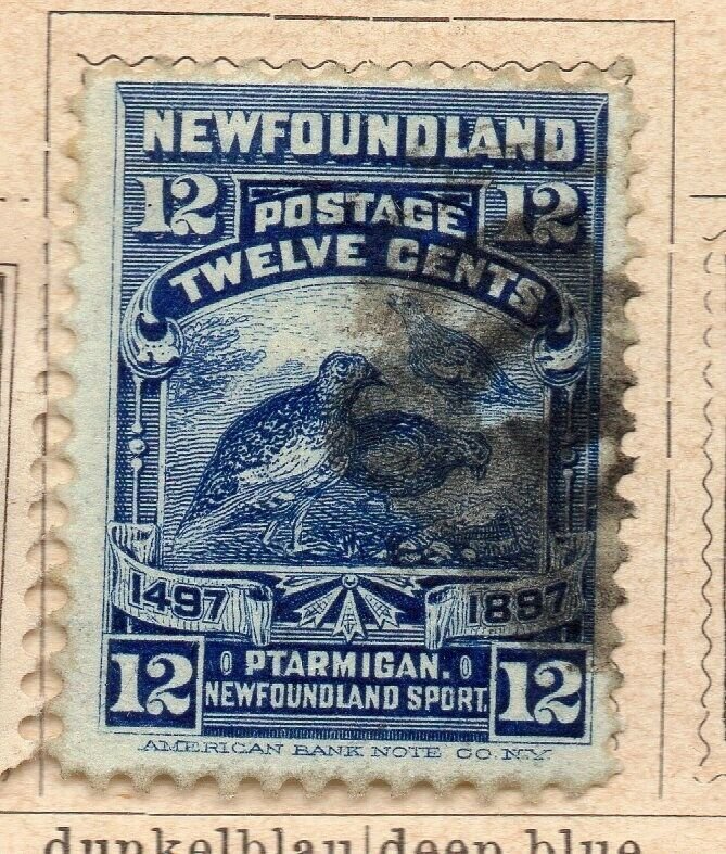 Newfoundland 1897 Early Issue Fine Used 12c. NW-11935