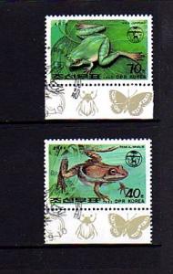 KOREA-DPR - 1992 - FROGS & TOADS - 2 VALUES - MARGIN!