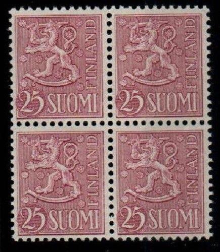 Finland Scott 322 Mint NH block (Catalog Value $52.00)