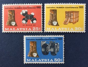 MALAYSIA 1968 Natural Rubber Conference 1968 Kuala Lumpur SG#51-53 MH