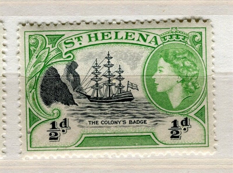 ST.HELENA; 1950s early QEII issue fine MINT MNH unmounted 1/2d. value