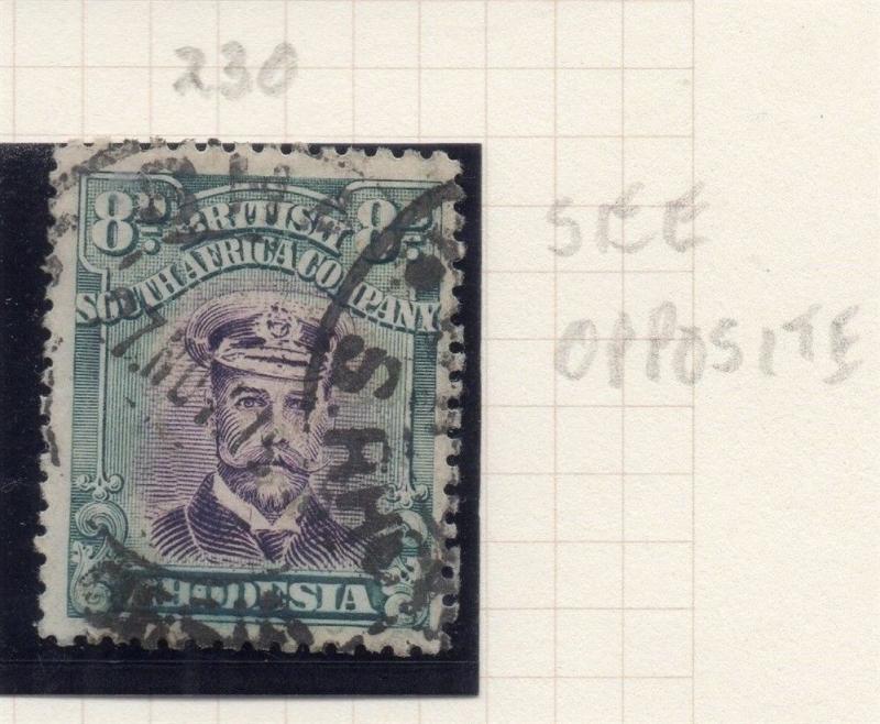 Rhodesia 1913-22 GV Admiral Type Early Issue Fine Used 8d. 274454